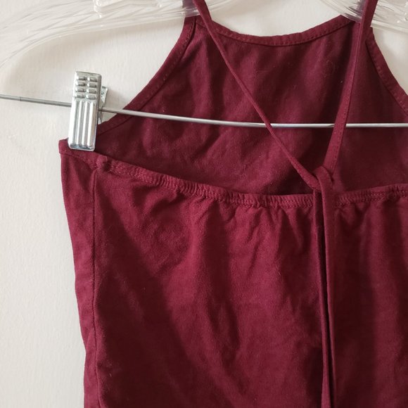 Brandy Melville Plants are Friends Burgundy Halter Top - Picture 5 of 5